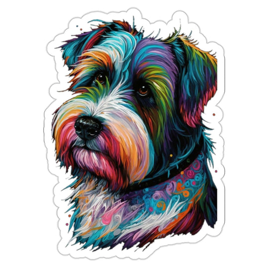 Bright Biewer Terrier Kiss-Cut Stickers