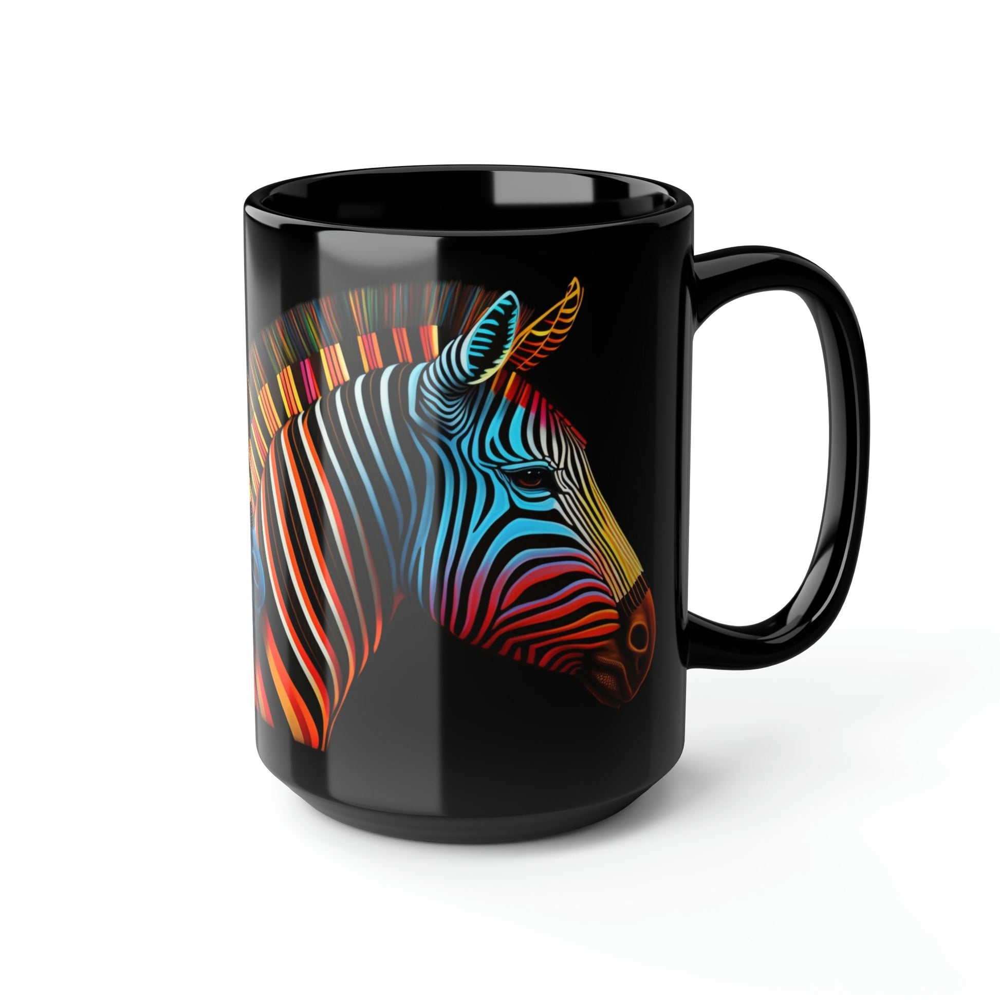 Bright Zebra Pair - 15 oz Coffee Mug - Zebra Mug, Zebra Coffee Mug, Zebra Gift, Zebra Gifts, Zebra Coffee Mug, Zebra Lover Gift, Zebra Lover Gifts, Safari Gift