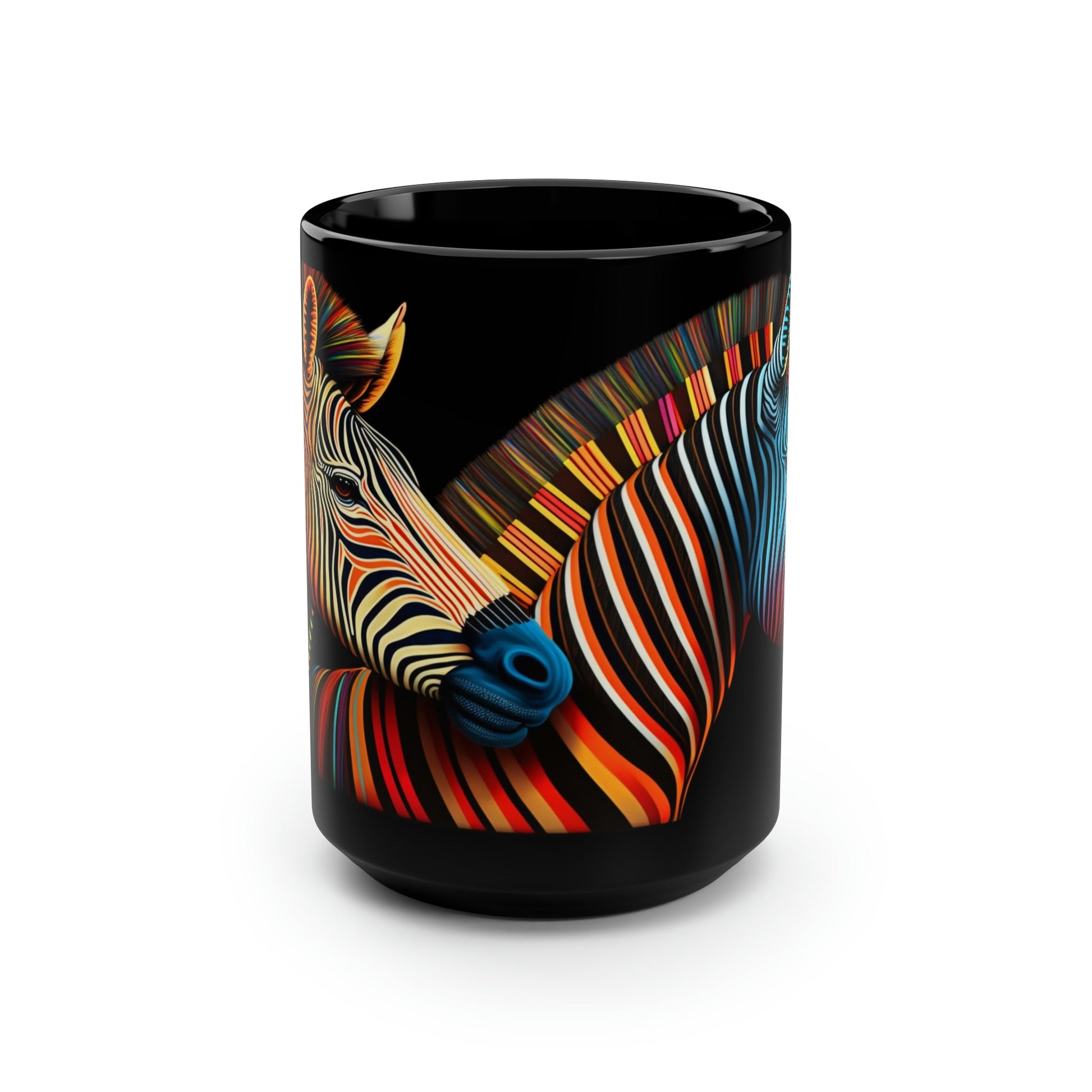 Bright Zebra Pair - 15 oz Coffee Mug - Zebra Mug, Zebra Coffee Mug, Zebra Gift, Zebra Gifts, Zebra Coffee Mug, Zebra Lover Gift, Zebra Lover Gifts, Safari Gift