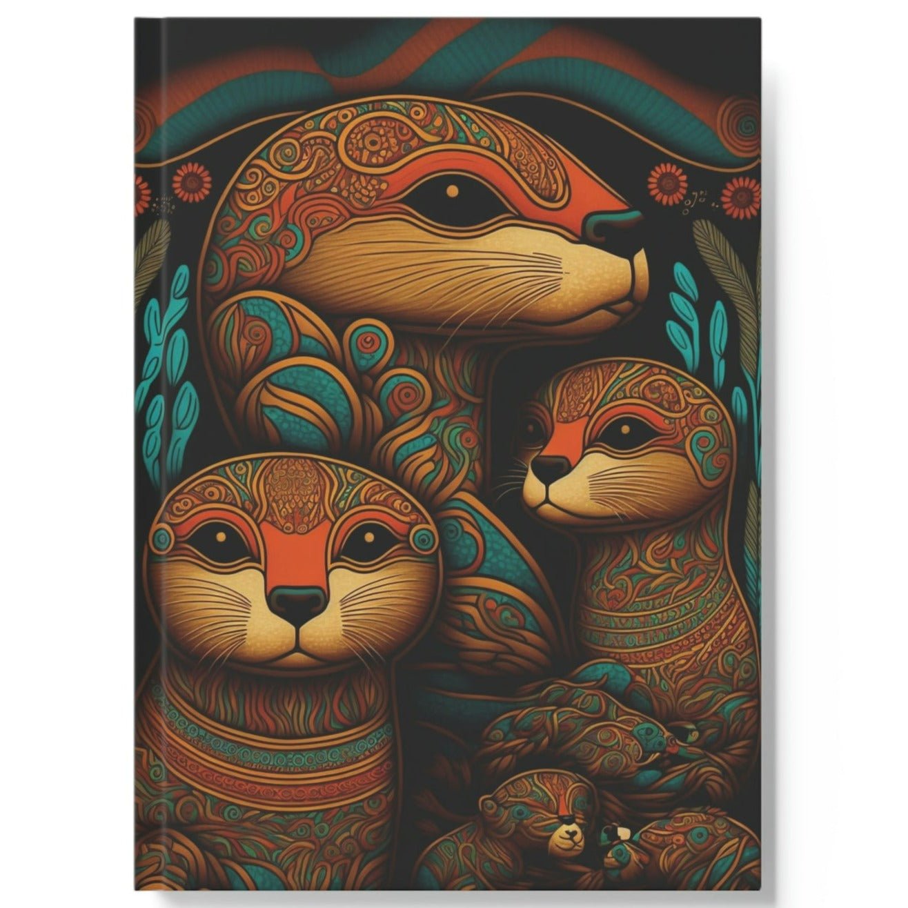 Brilliant Otter Family Hard Backed Journal