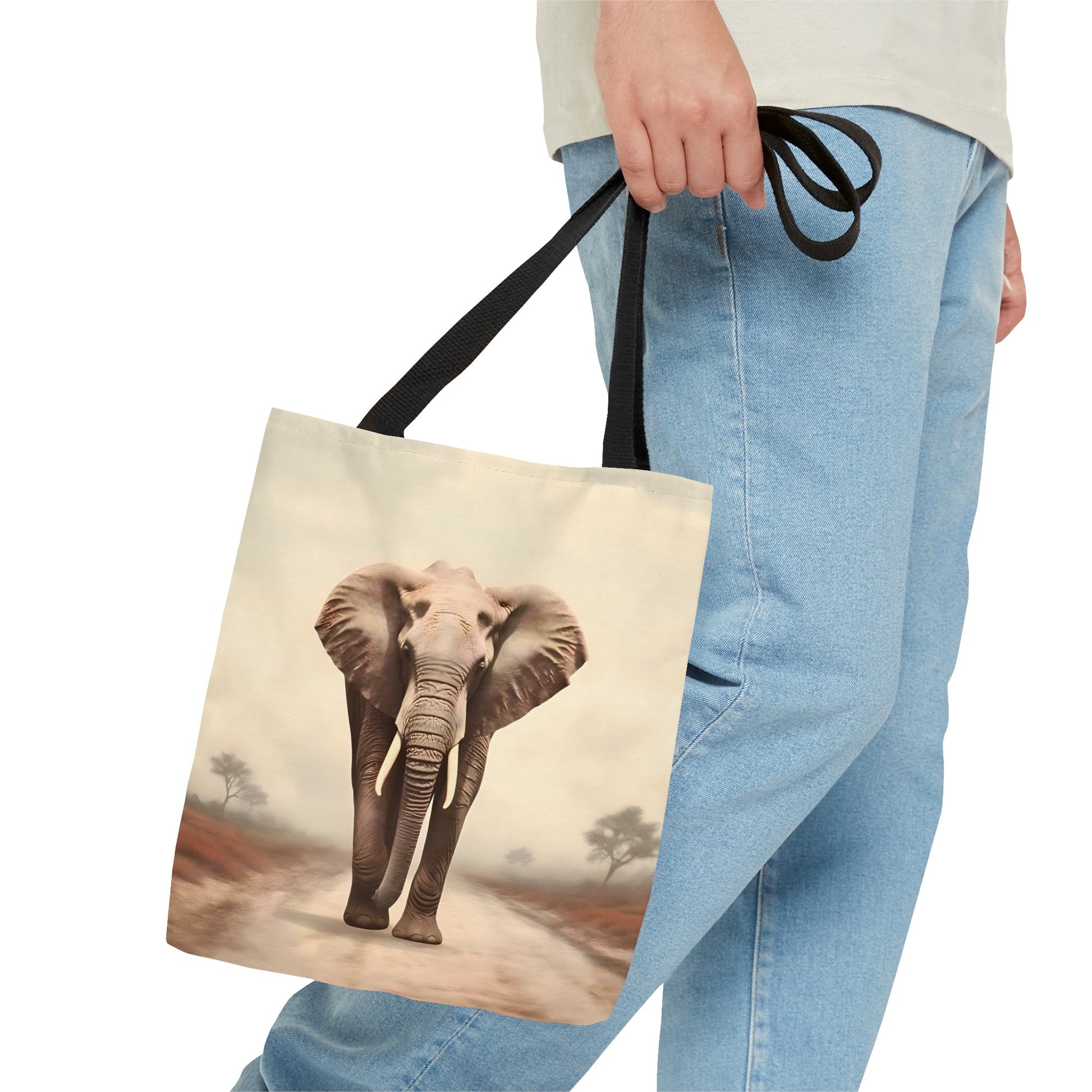 Bull Elephant Tote Bag