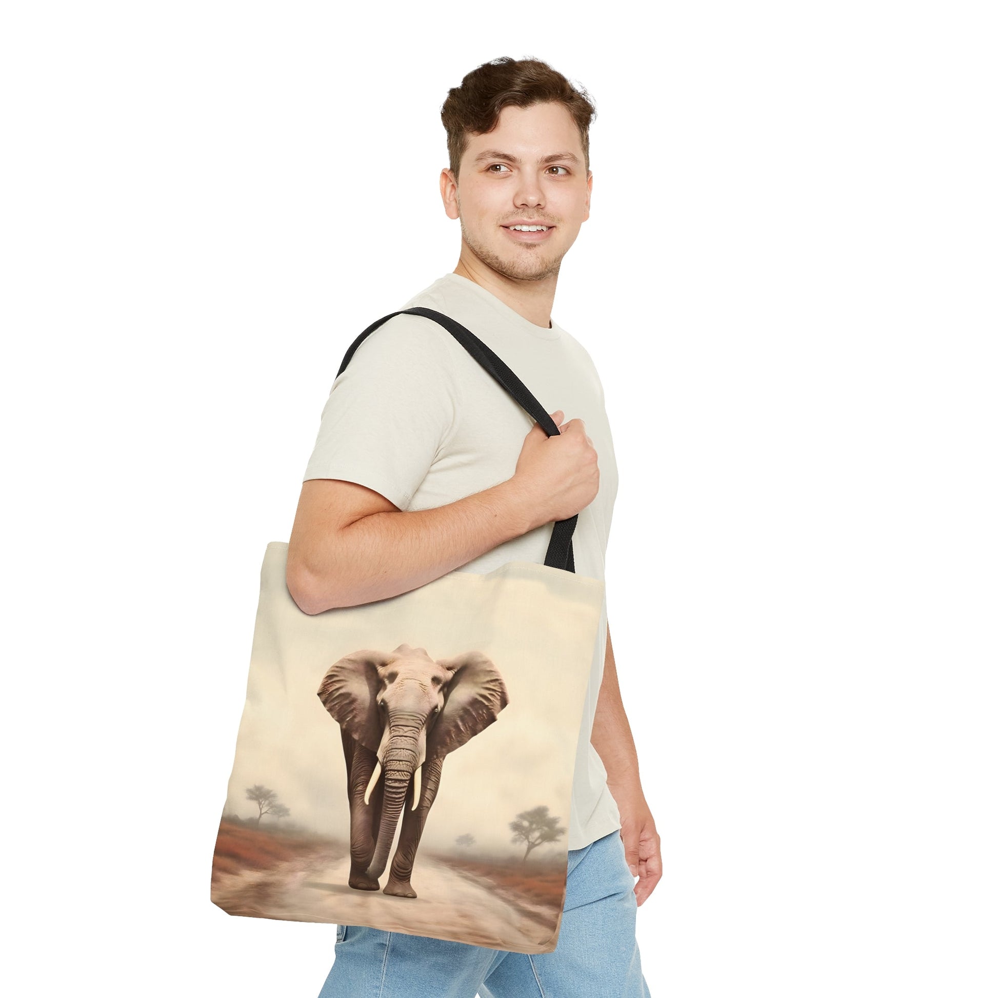 Bull Elephant Tote Bag