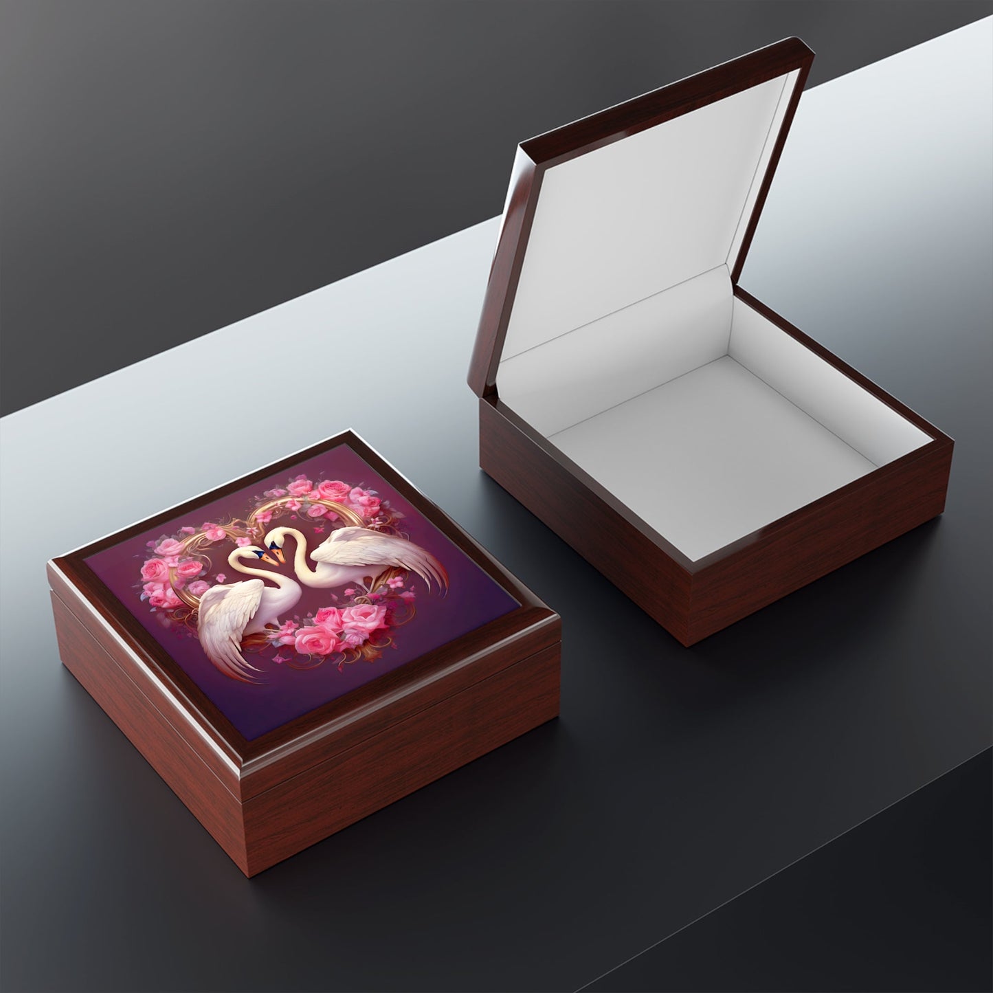 Burgundy Bridesmaid Jewelry Box