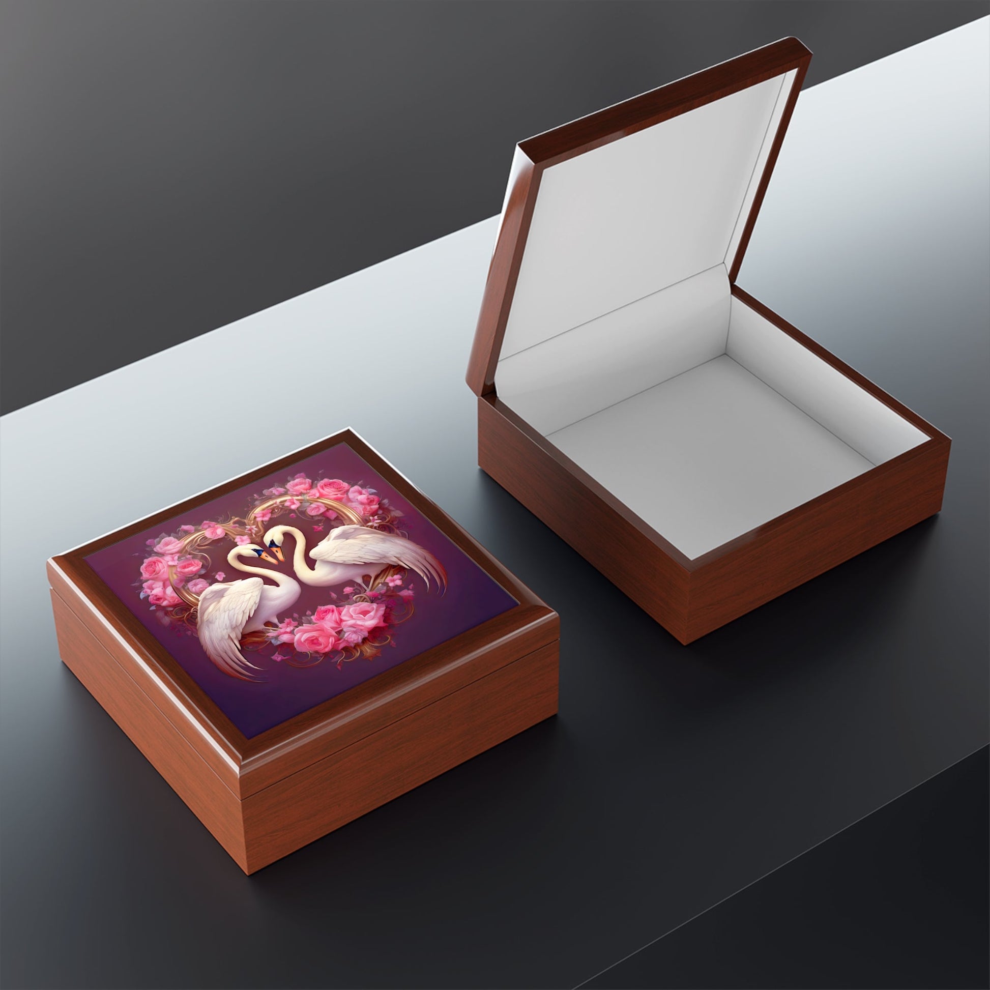 Burgundy Bridesmaid Jewelry Box