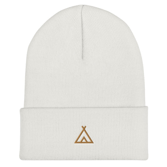 Camping Cuffed Beanie | Perfect gift for the Outdoors, Camping, Hiking & Climbing Enthusiast! | Multiple Hat Colors Available