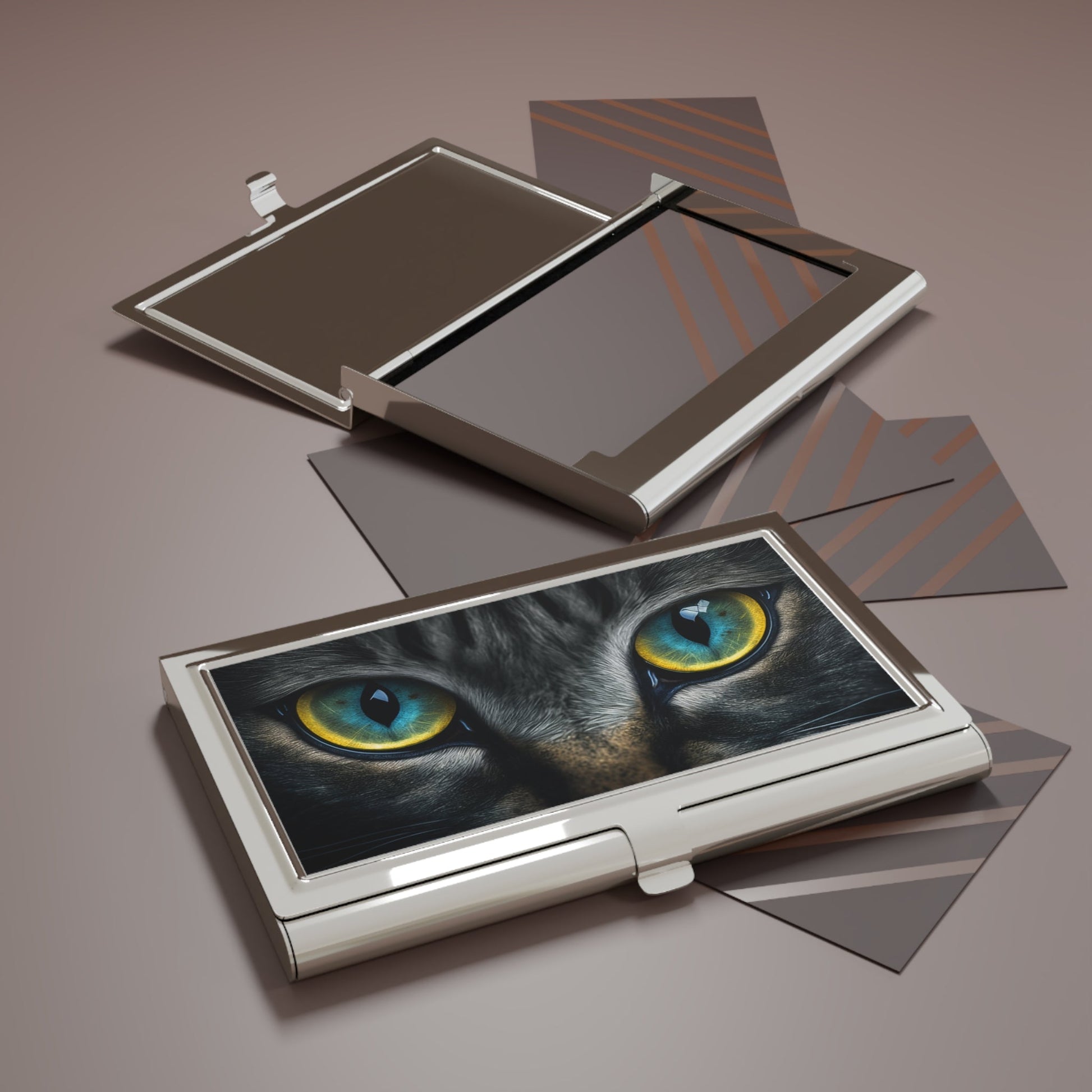 Cat Eyes Business Card Holder