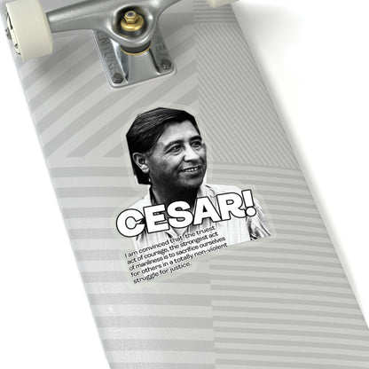 Cesar Chavez Kiss-Cut Sticker Union Hero Patriot Martin Luther King Gloria Steinem