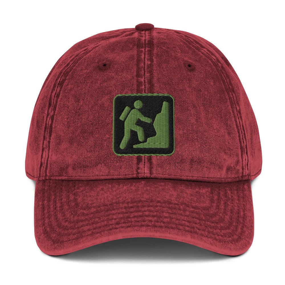 Climber Vintage Cotton Twill Cap | Perfect gift for the Outdoors, Camping, Hiking & Climbing Enthusiast! | Multiple Hat Colors Available