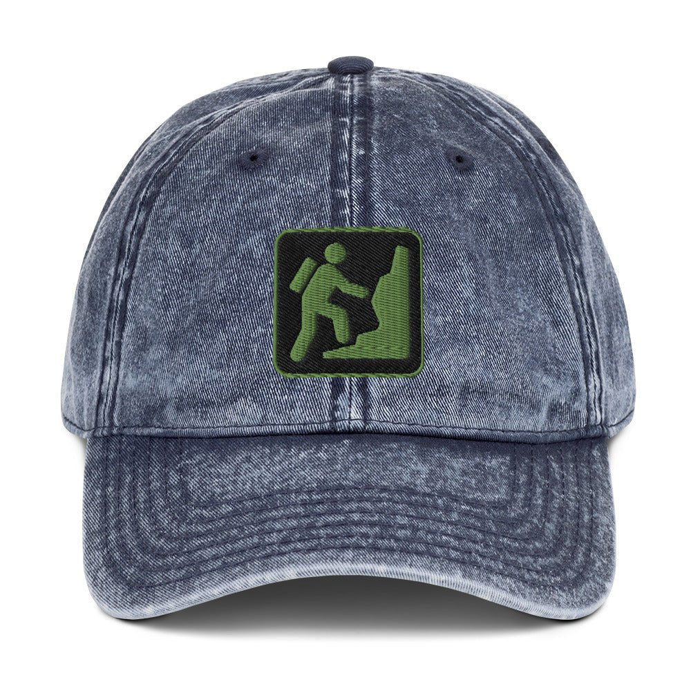 Climber Vintage Cotton Twill Cap | Perfect gift for the Outdoors, Camping, Hiking & Climbing Enthusiast! | Multiple Hat Colors Available