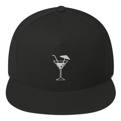 Cocktail Party Flat Bill Cap for the Fun Loving Hipster | Five Panel Hat