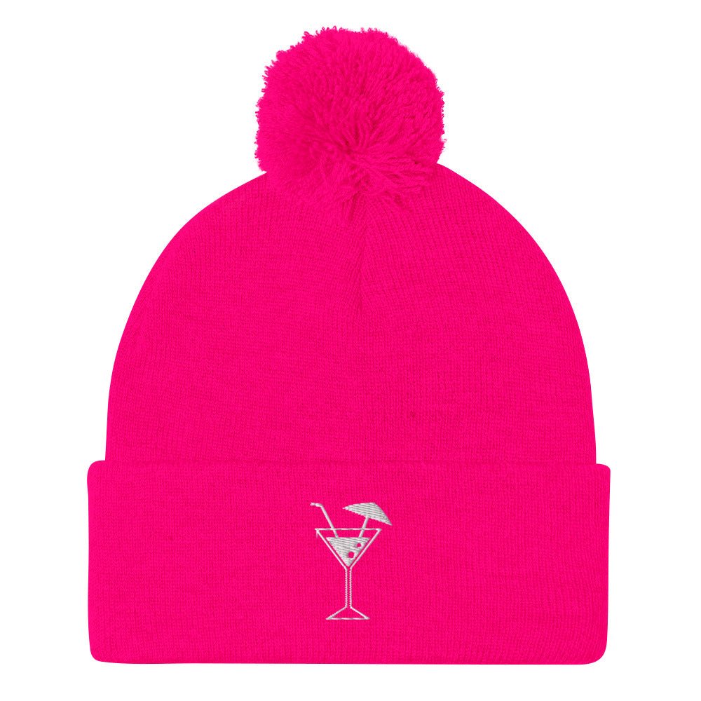 Cocktail Party Pom-Pom Beanie for the Fun Loving Hipster