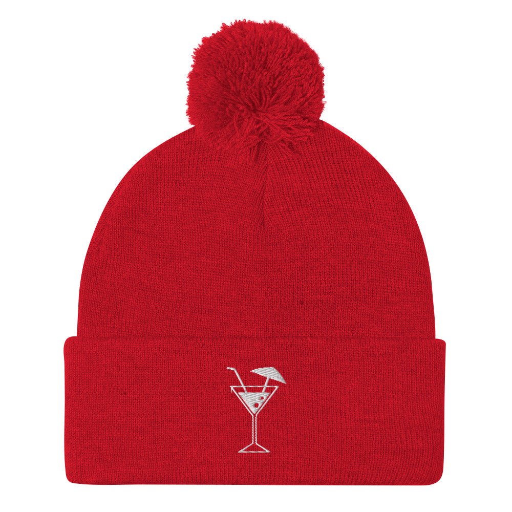 Cocktail Party Pom-Pom Beanie for the Fun Loving Hipster