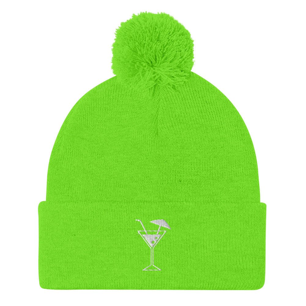 Cocktail Party Pom-Pom Beanie for the Fun Loving Hipster