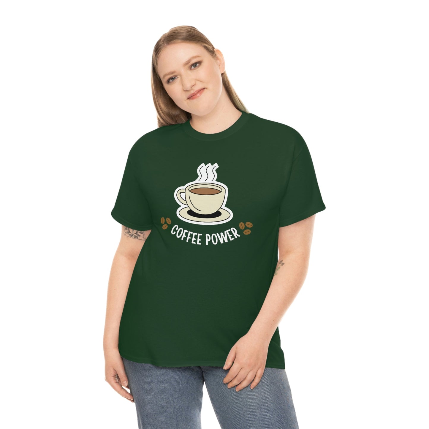 Coffee Power Heavy Cotton Tee