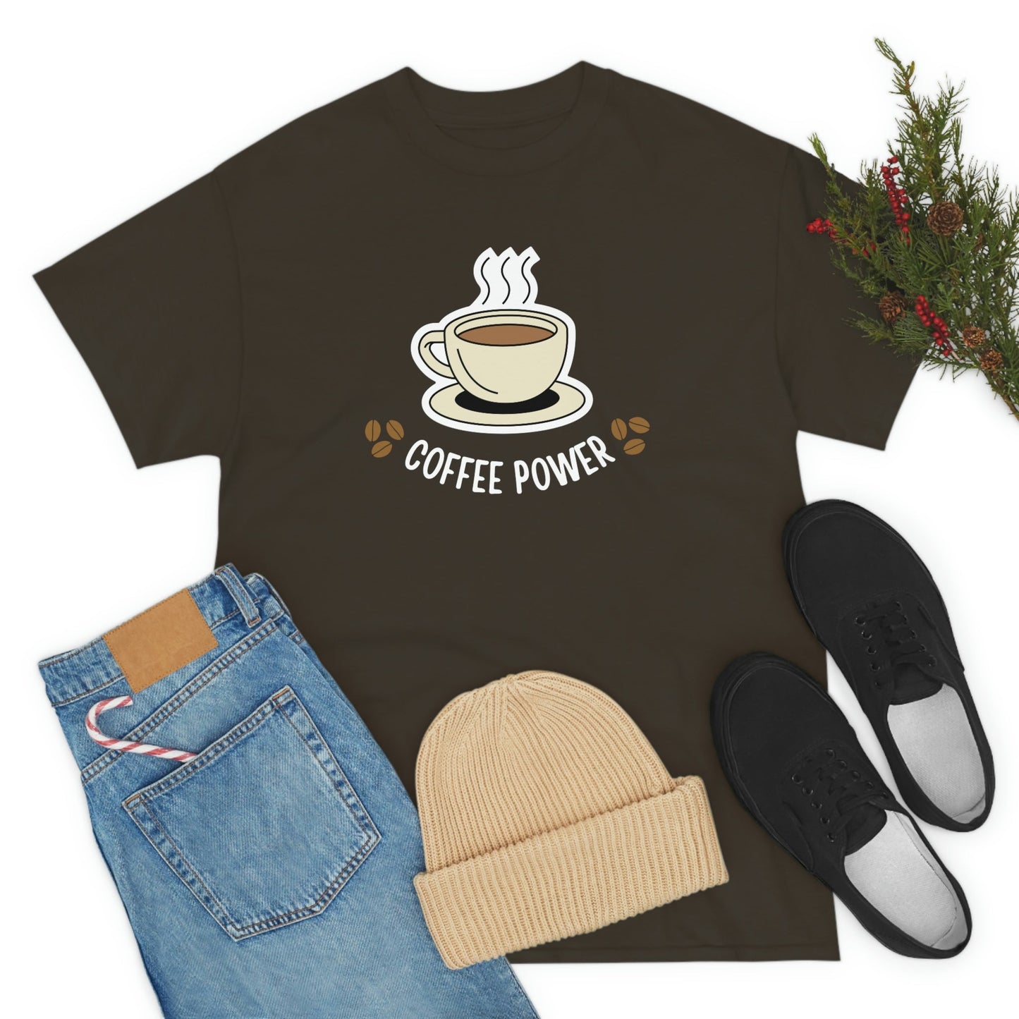 Coffee Power Heavy Cotton Tee