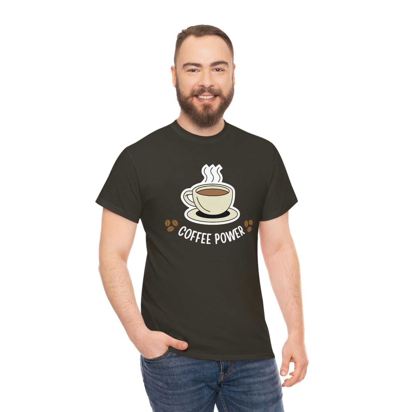 Coffee Power Heavy Cotton Tee