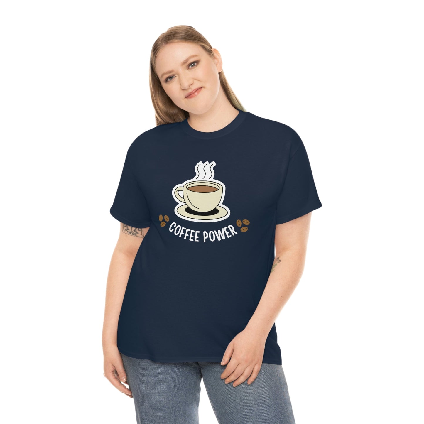 Coffee Power Heavy Cotton Tee