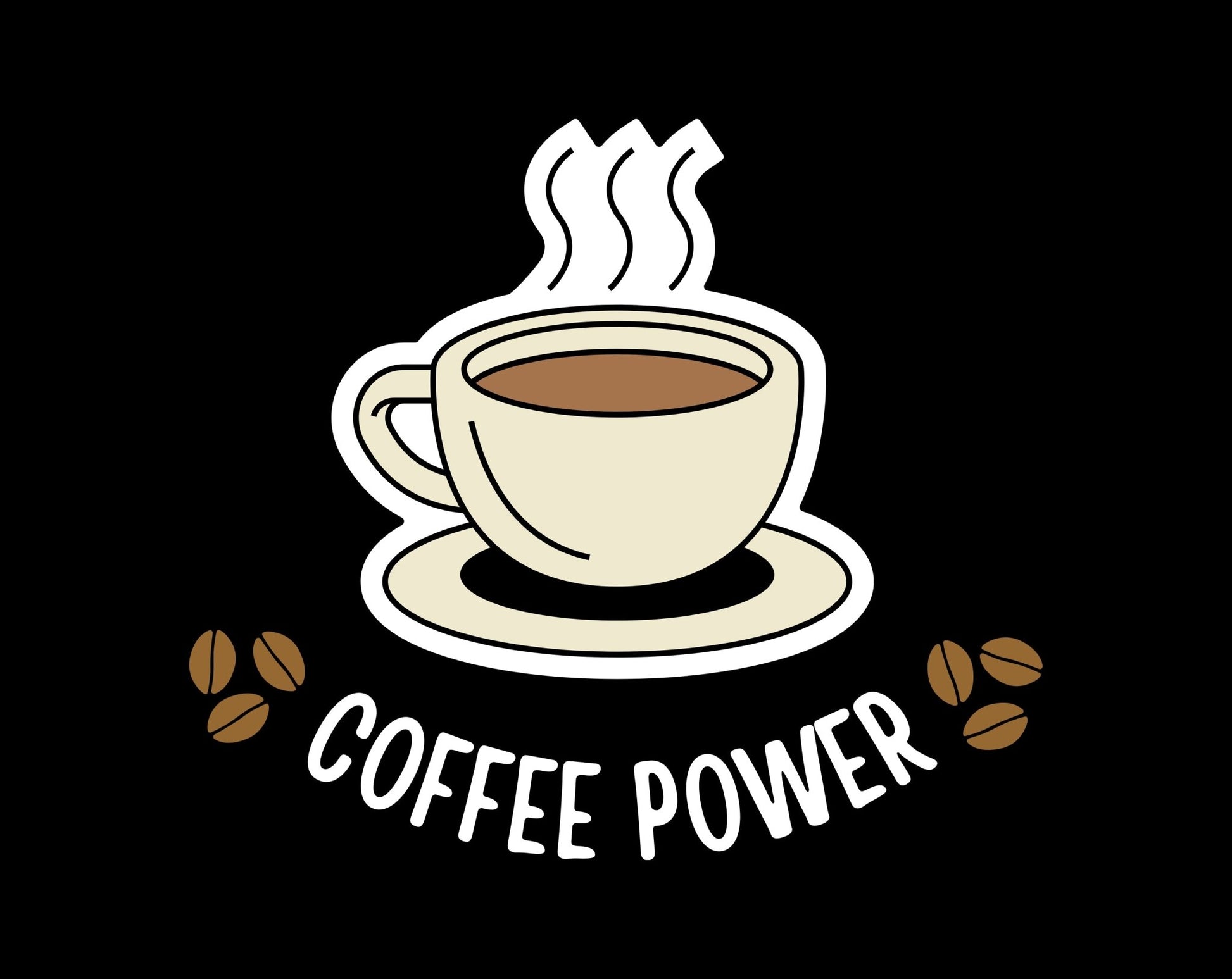 Coffee Power Heavy Cotton Tee