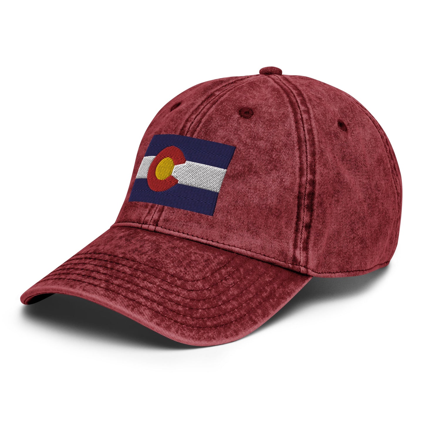 Colorado Flag Vintage Cotton Twill Cap