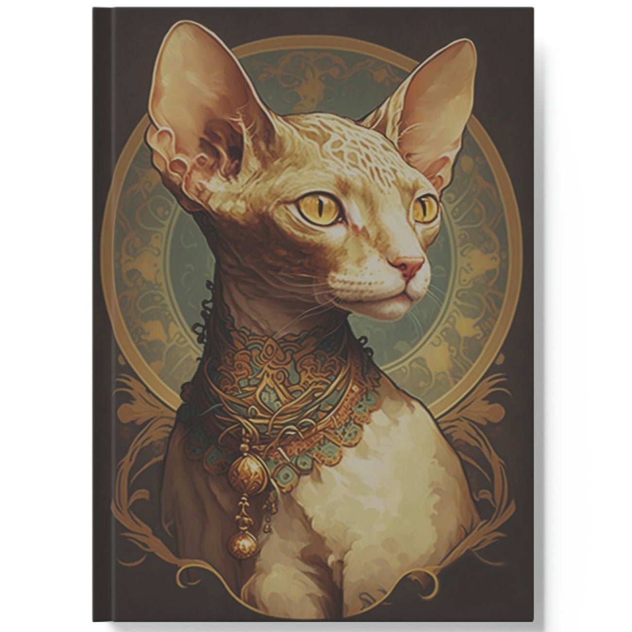 Cornish Rex Notebook - Royalty - Cat Inspirations - Hard Backed Journal
