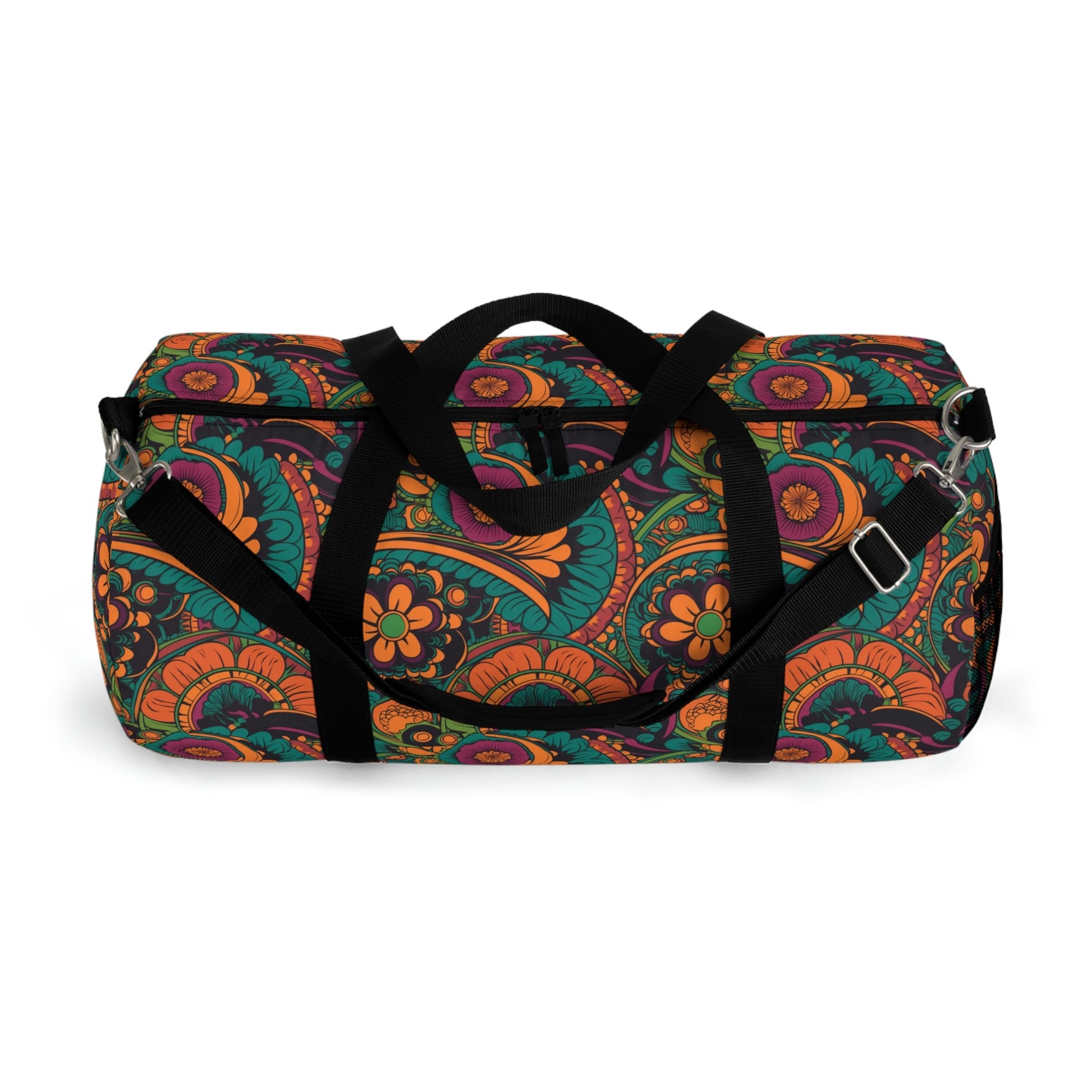 Cottagecore Floral Duffel Bag - Take a trip back to the 60's with this hippy inspired fairycore duffle