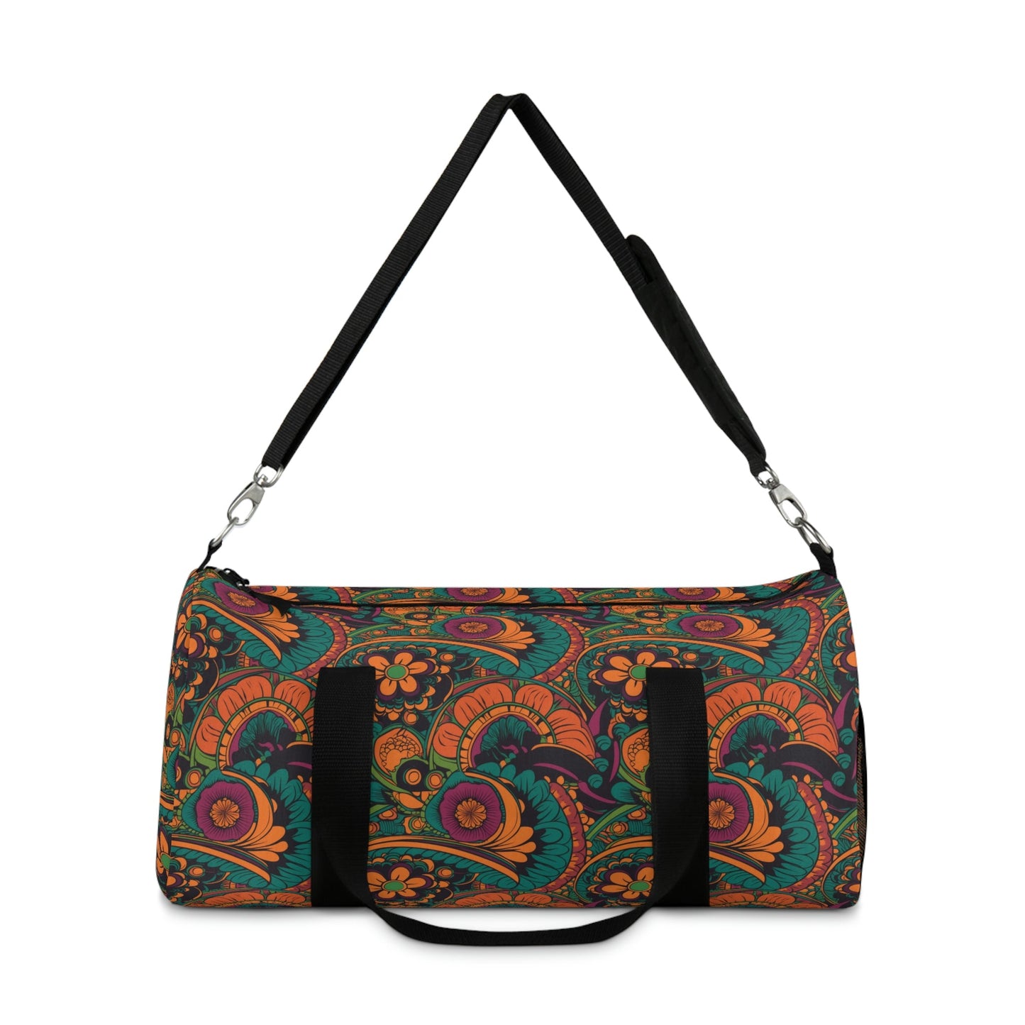 Cottagecore Floral Duffel Bag - Take a trip back to the 60's with this hippy inspired fairycore duffle