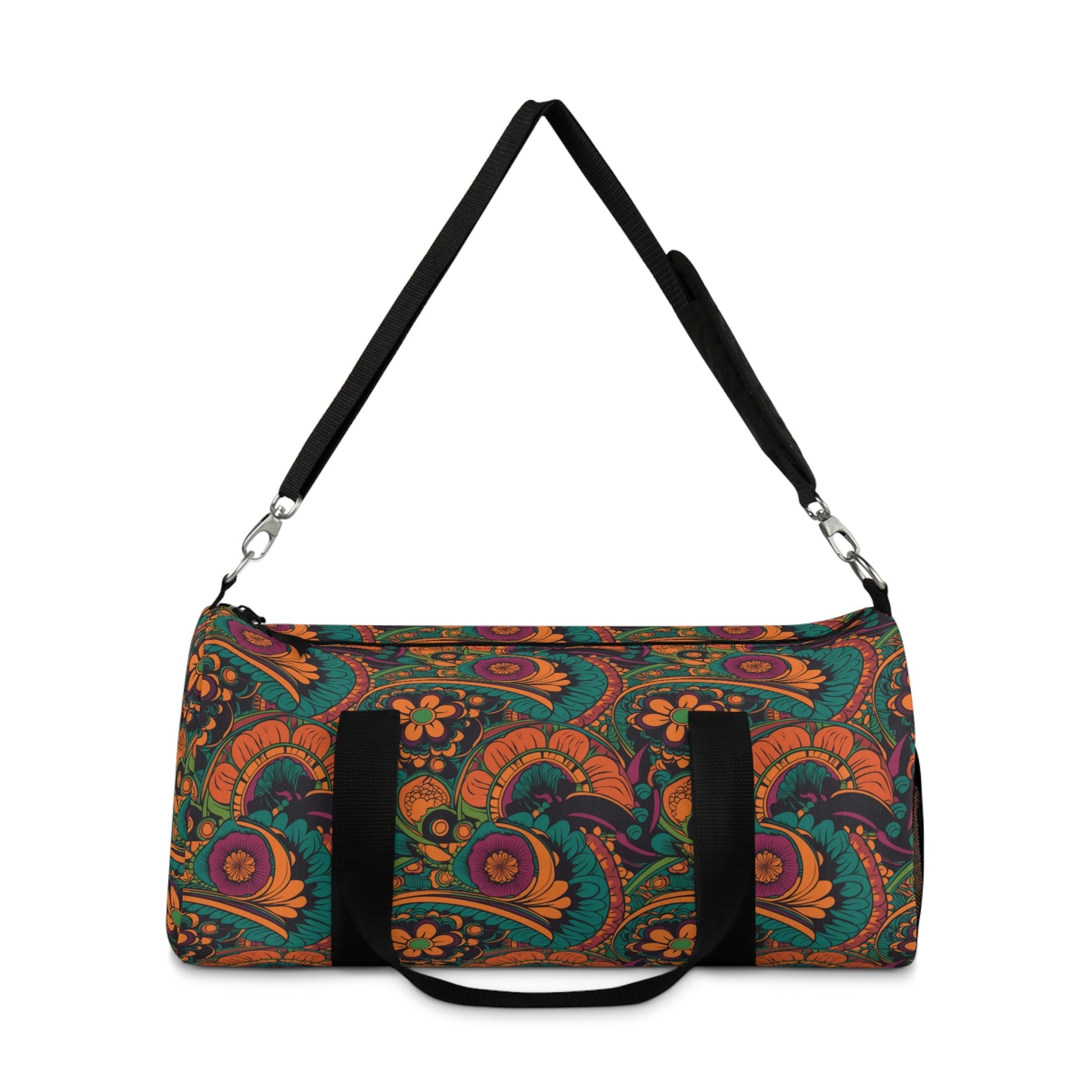 Cottagecore Floral Duffel Bag - Take a trip back to the 60's with this hippy inspired fairycore duffle