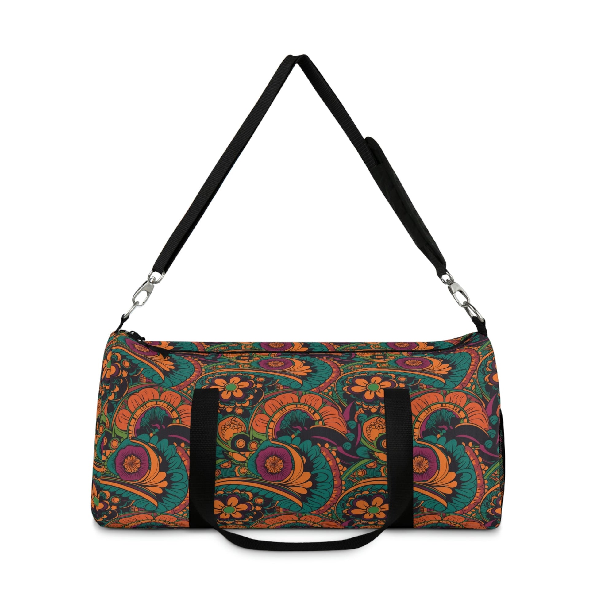 Cottagecore Floral Duffel Bag - Take a trip back to the 60's with this hippy inspired fairycore duffle