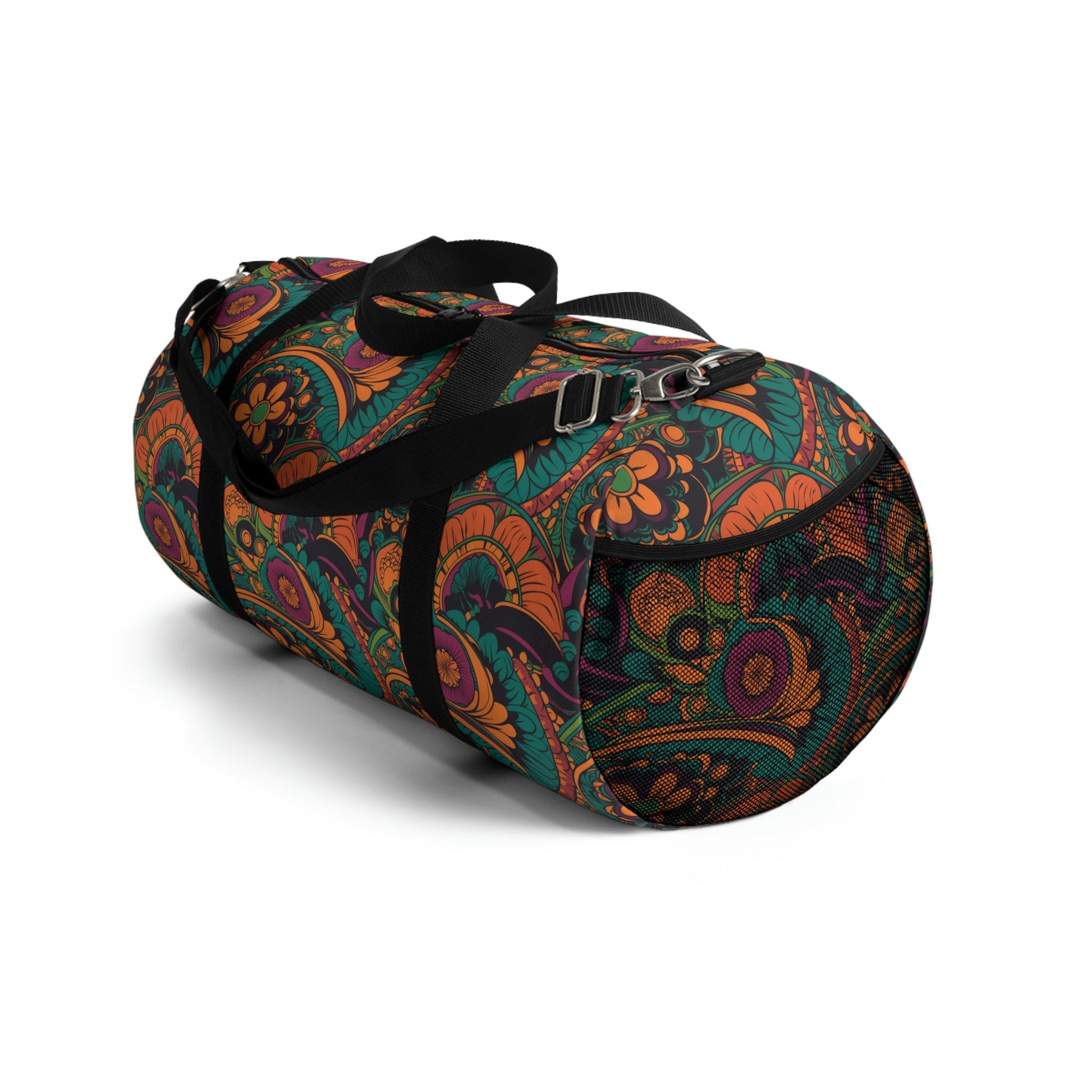 Cottagecore Floral Duffel Bag - Take a trip back to the 60's with this hippy inspired fairycore duffle
