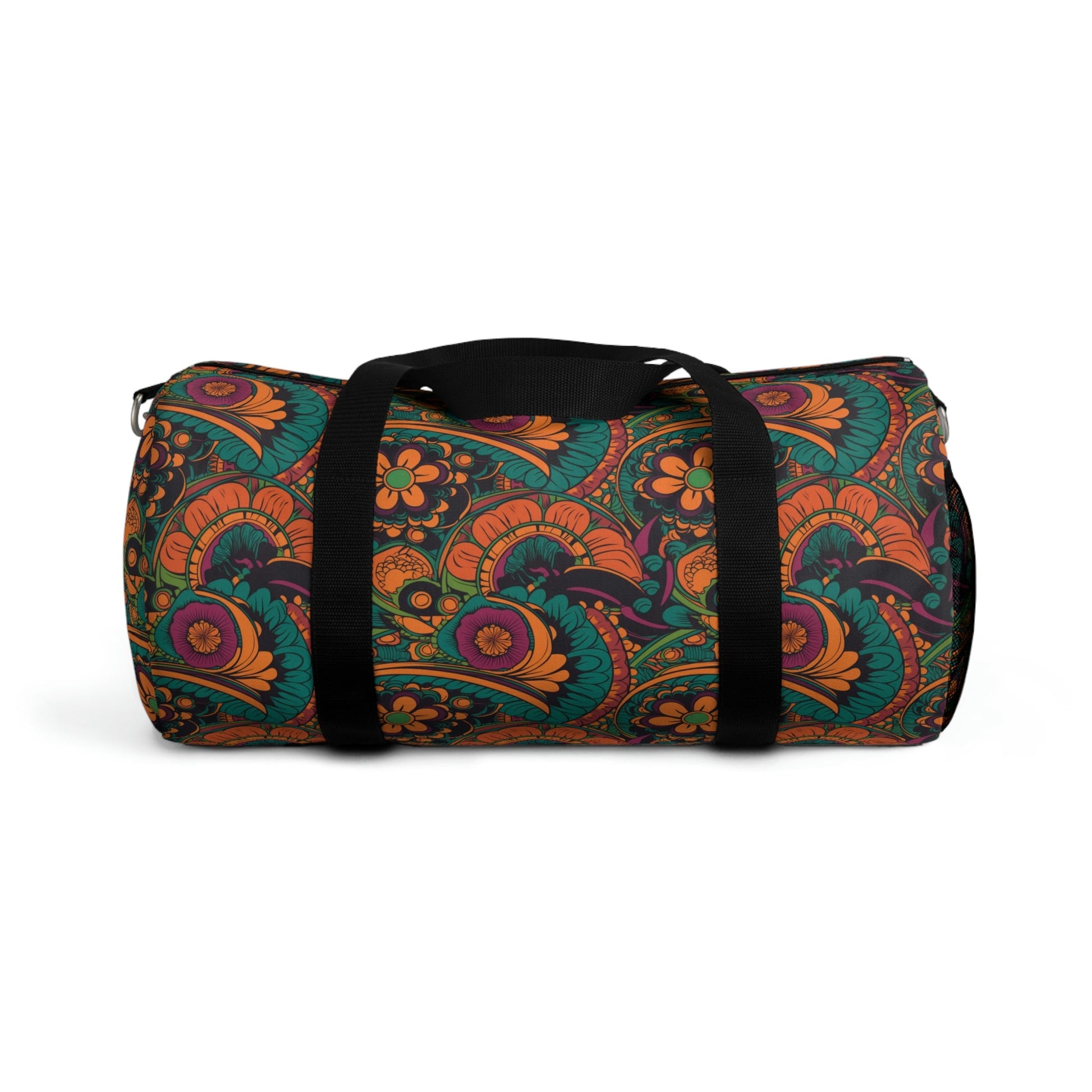 Cottagecore Floral Duffel Bag - Take a trip back to the 60's with this hippy inspired fairycore duffle