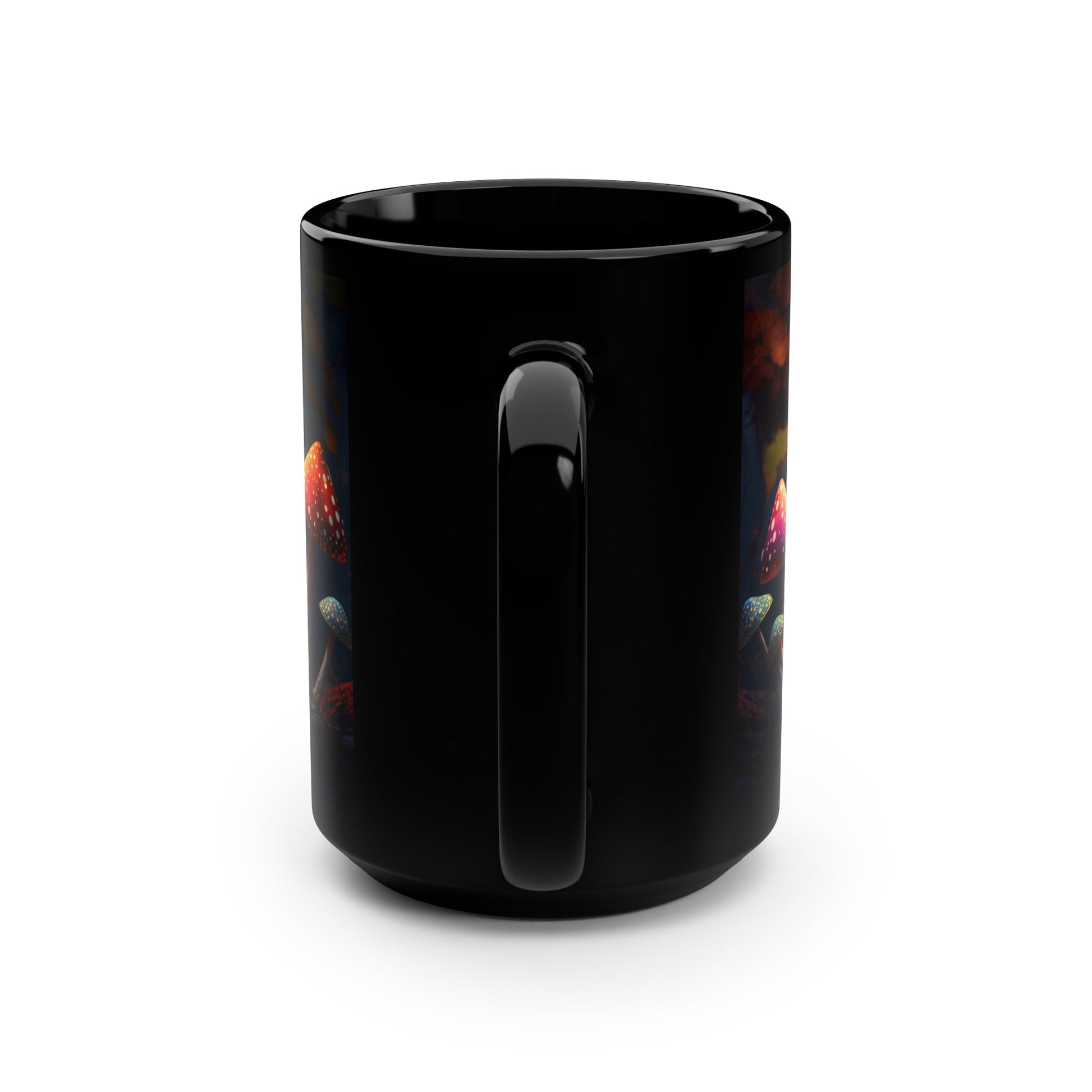 Cottagecore Magic Mushrooms 15 oz Coffee Mug perfect for the mushrooming fan or as a birthday gift for nature lovers