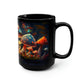 Cottagecore Magic Mushrooms 15 oz Coffee Mug perfect for the mushrooming fan or as a birthday gift for nature lovers
