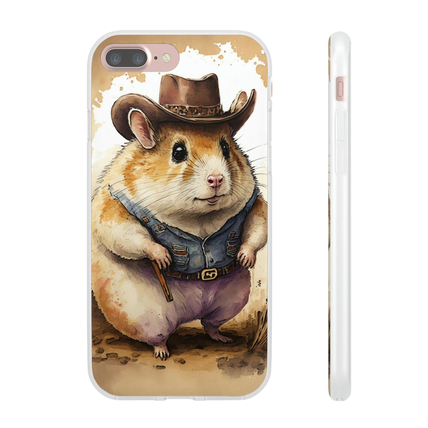 Cowboy Hamster Flexi Phone Cases