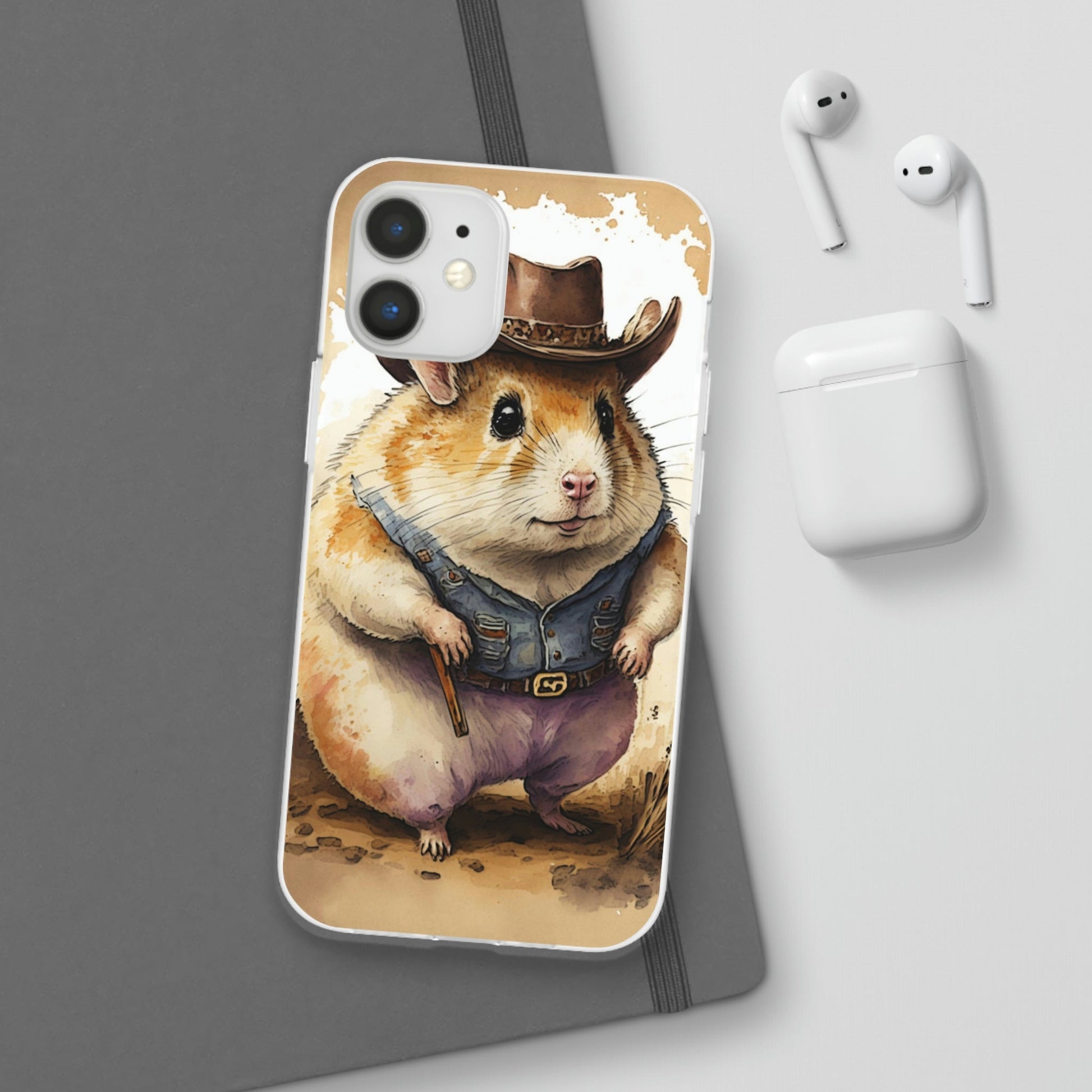 Cowboy Hamster Flexi Phone Cases