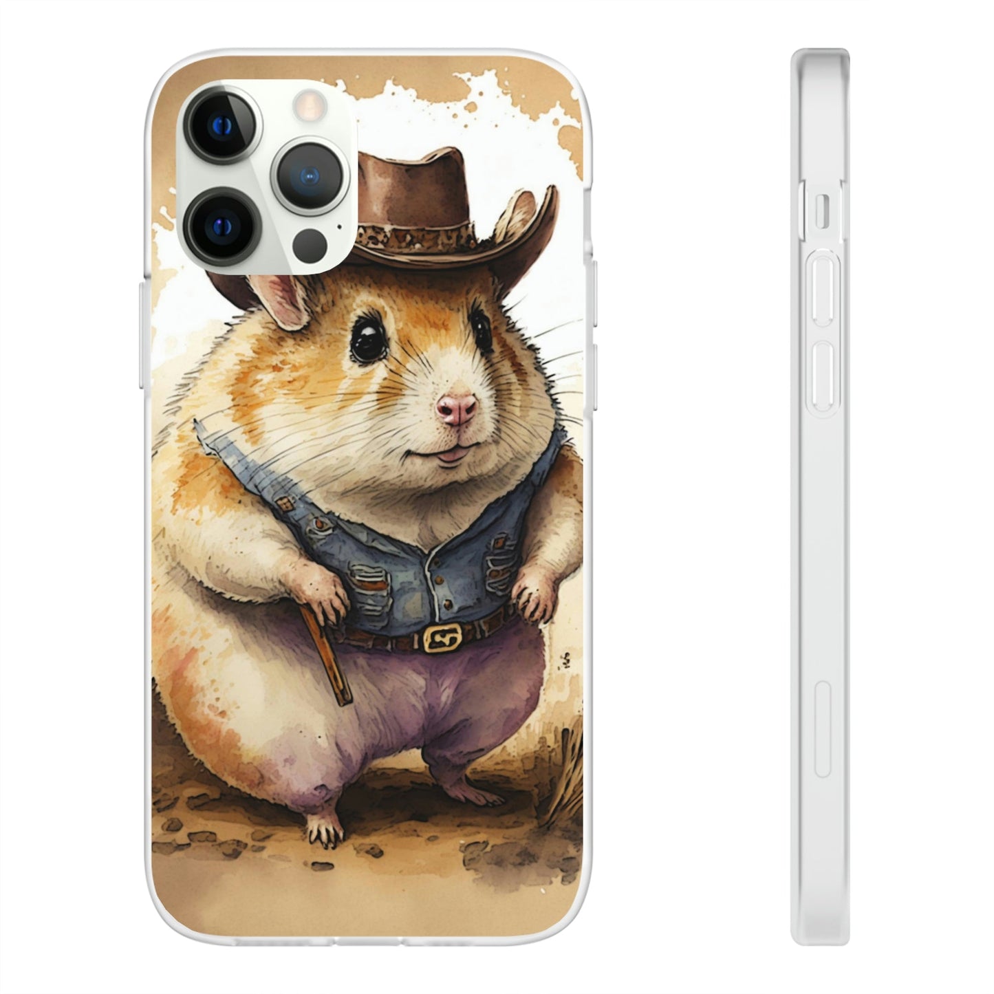 Cowboy Hamster Flexi Phone Cases