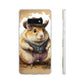 Cowboy Hamster Flexi Phone Cases