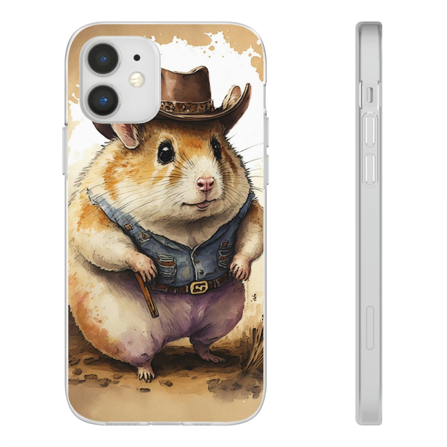 Cowboy Hamster Flexi Phone Cases