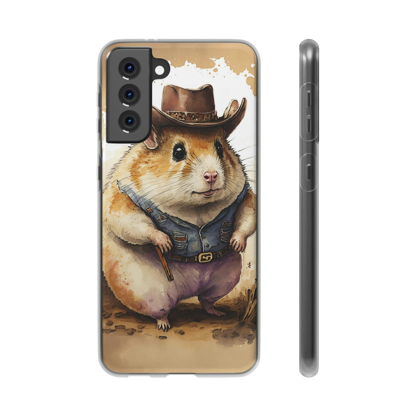 Cowboy Hamster Flexi Phone Cases