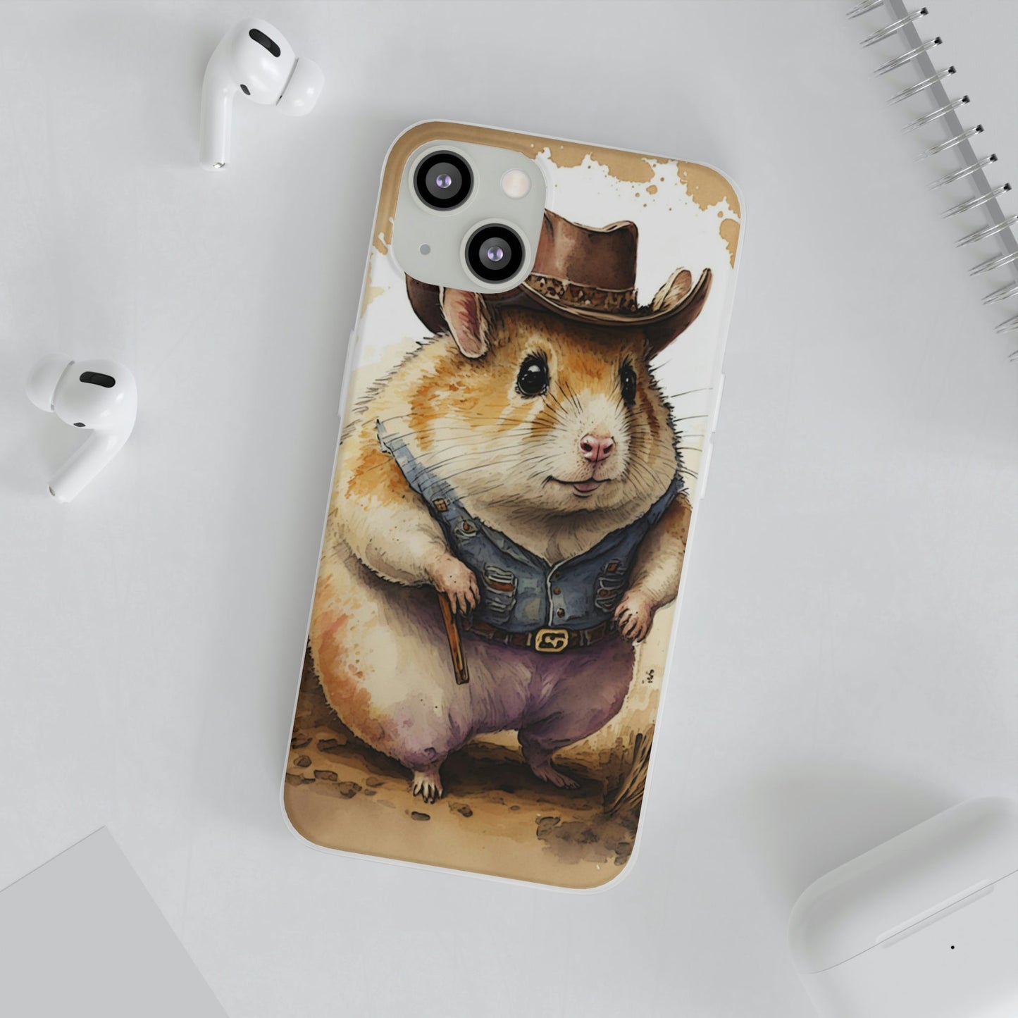 Cowboy Hamster Flexi Phone Cases