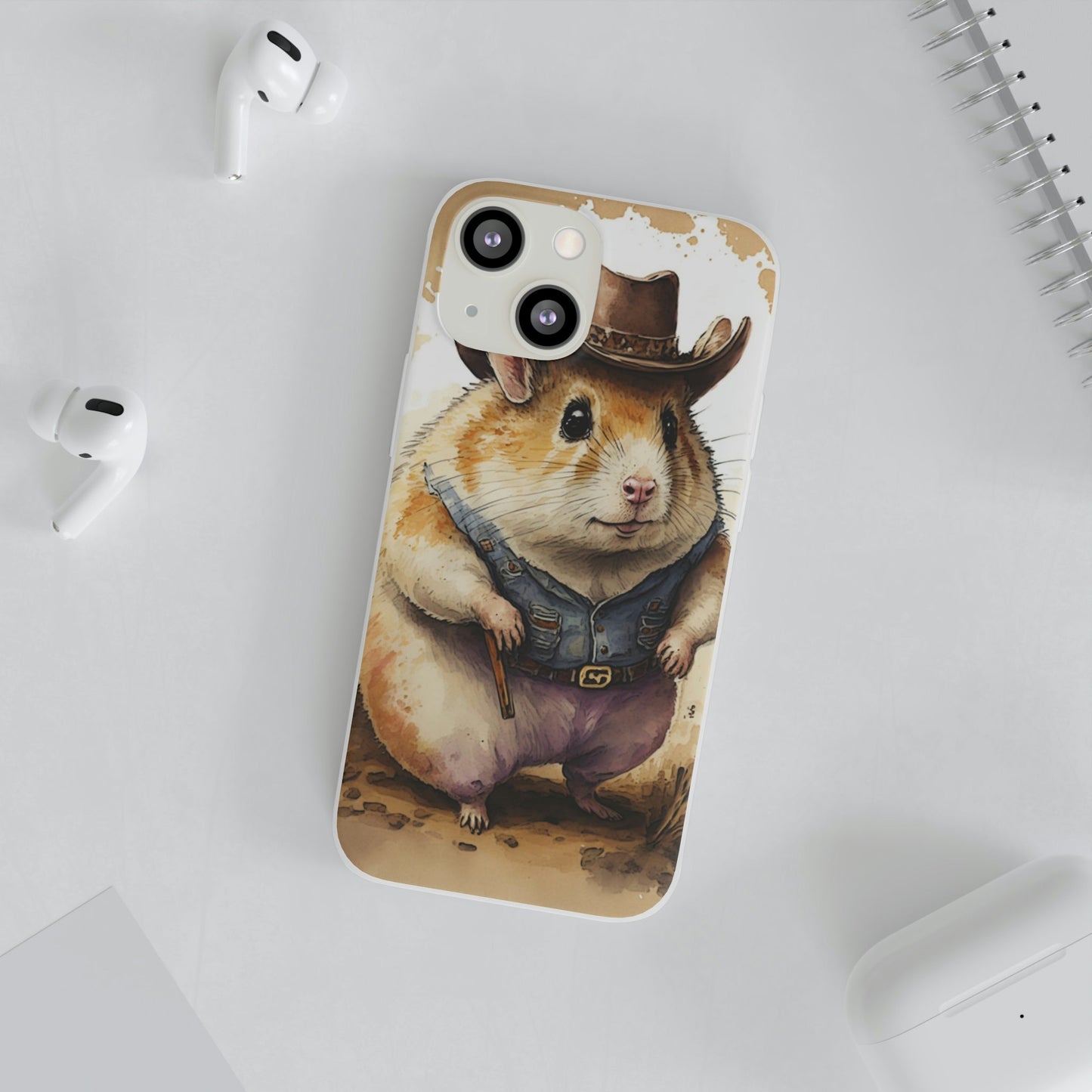 Cowboy Hamster Flexi Phone Cases