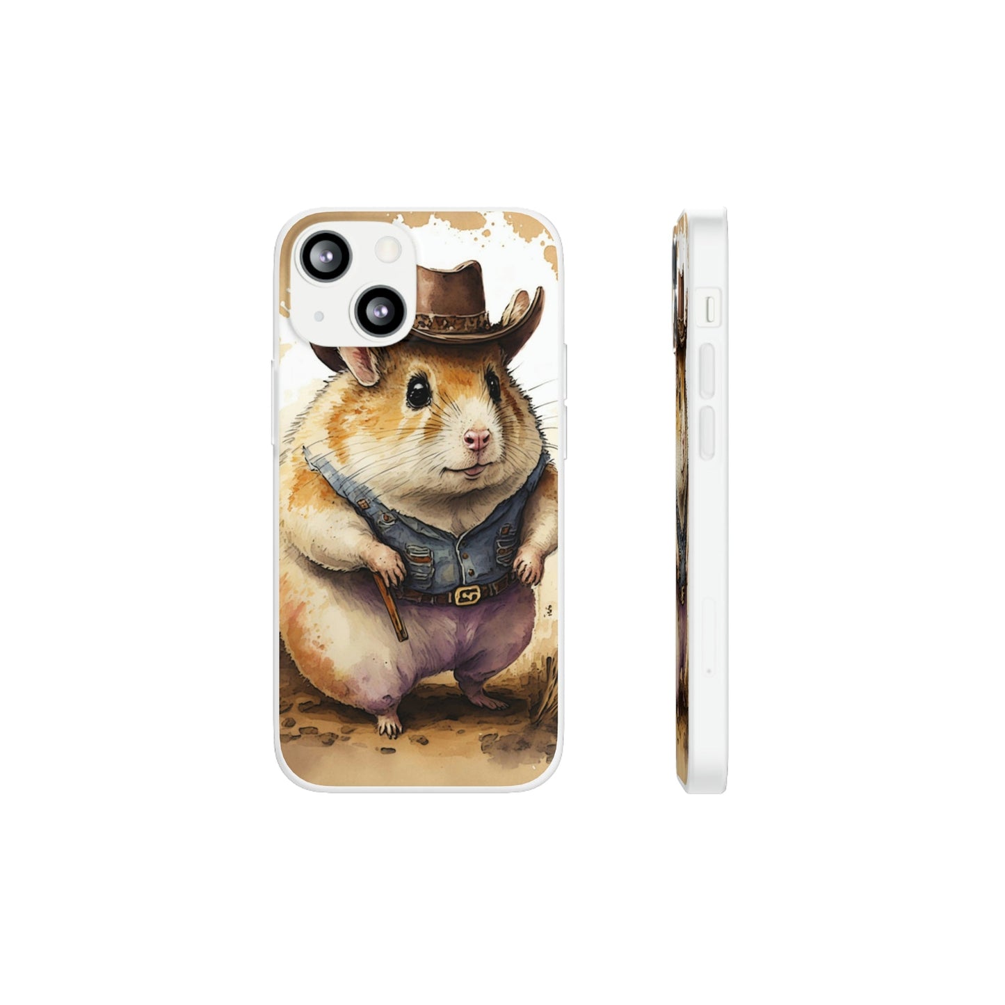 Cowboy Hamster Flexi Phone Cases