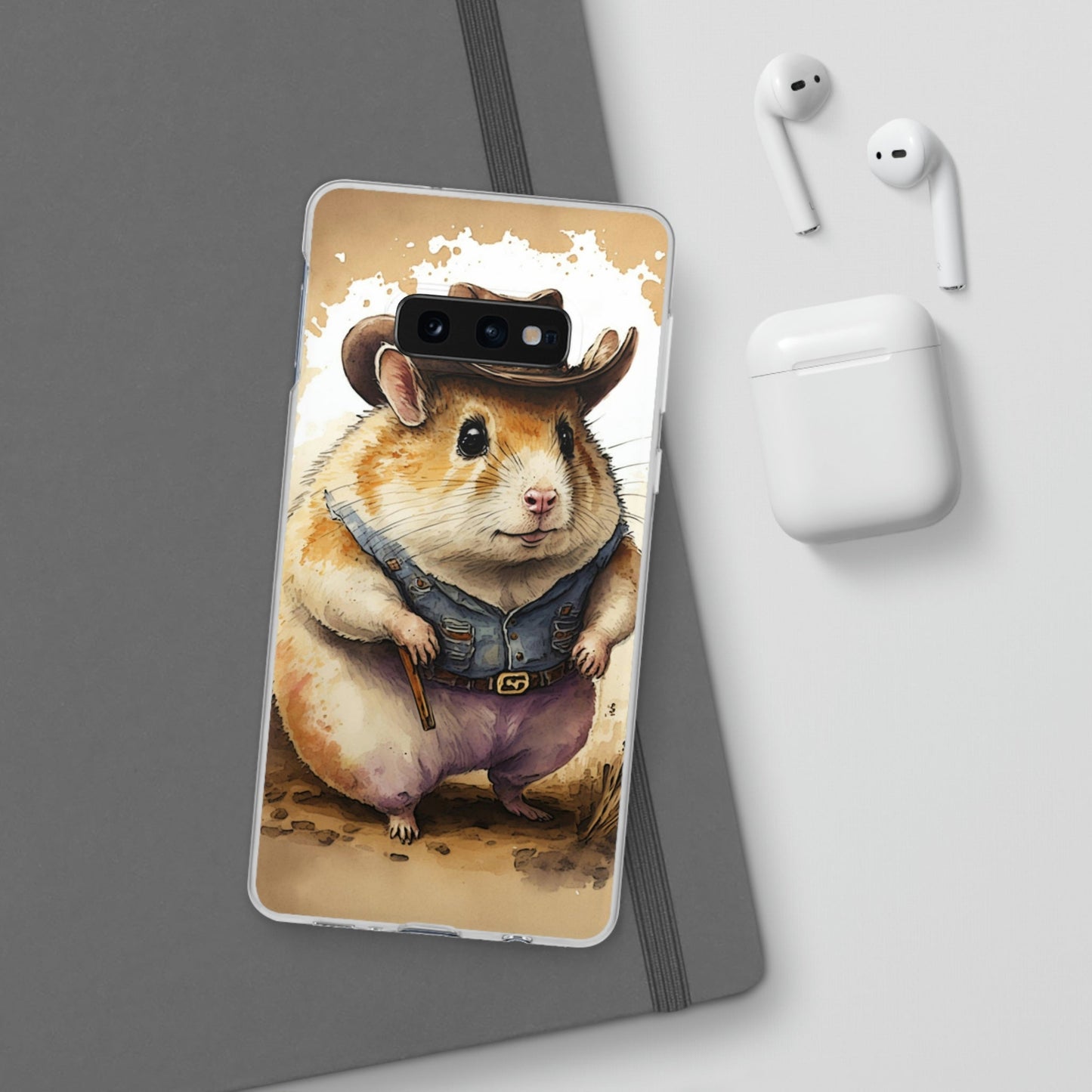 Cowboy Hamster Flexi Phone Cases