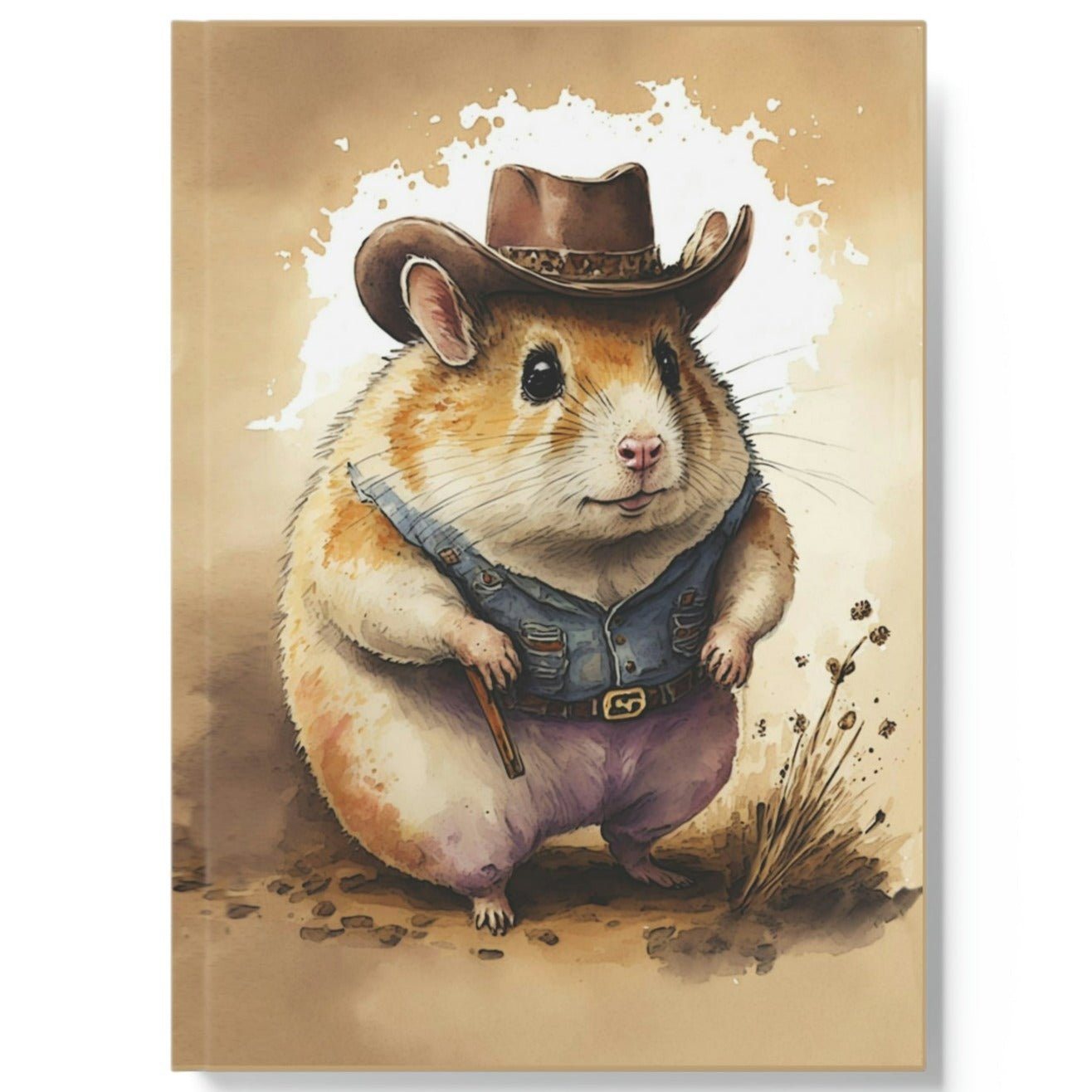 Cowboy Hamster Hard Backed Journal