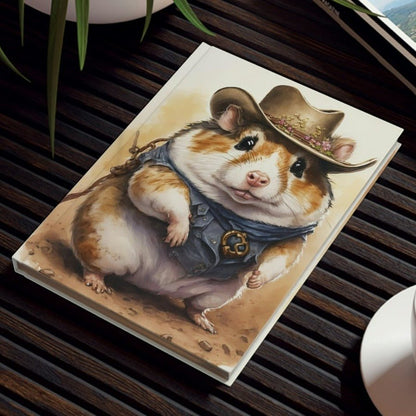 Cowgirl Hamster Hard Backed Journal