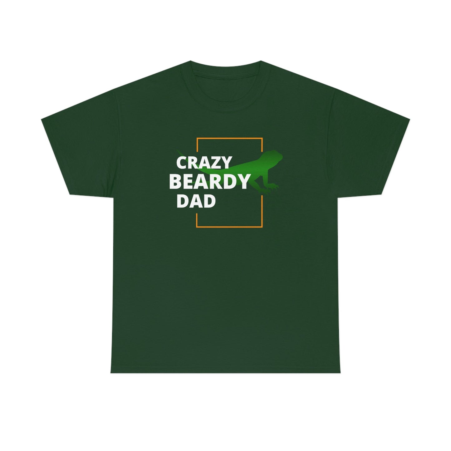 Crazy Beardy Dad Heavy Cotton T-Shirt