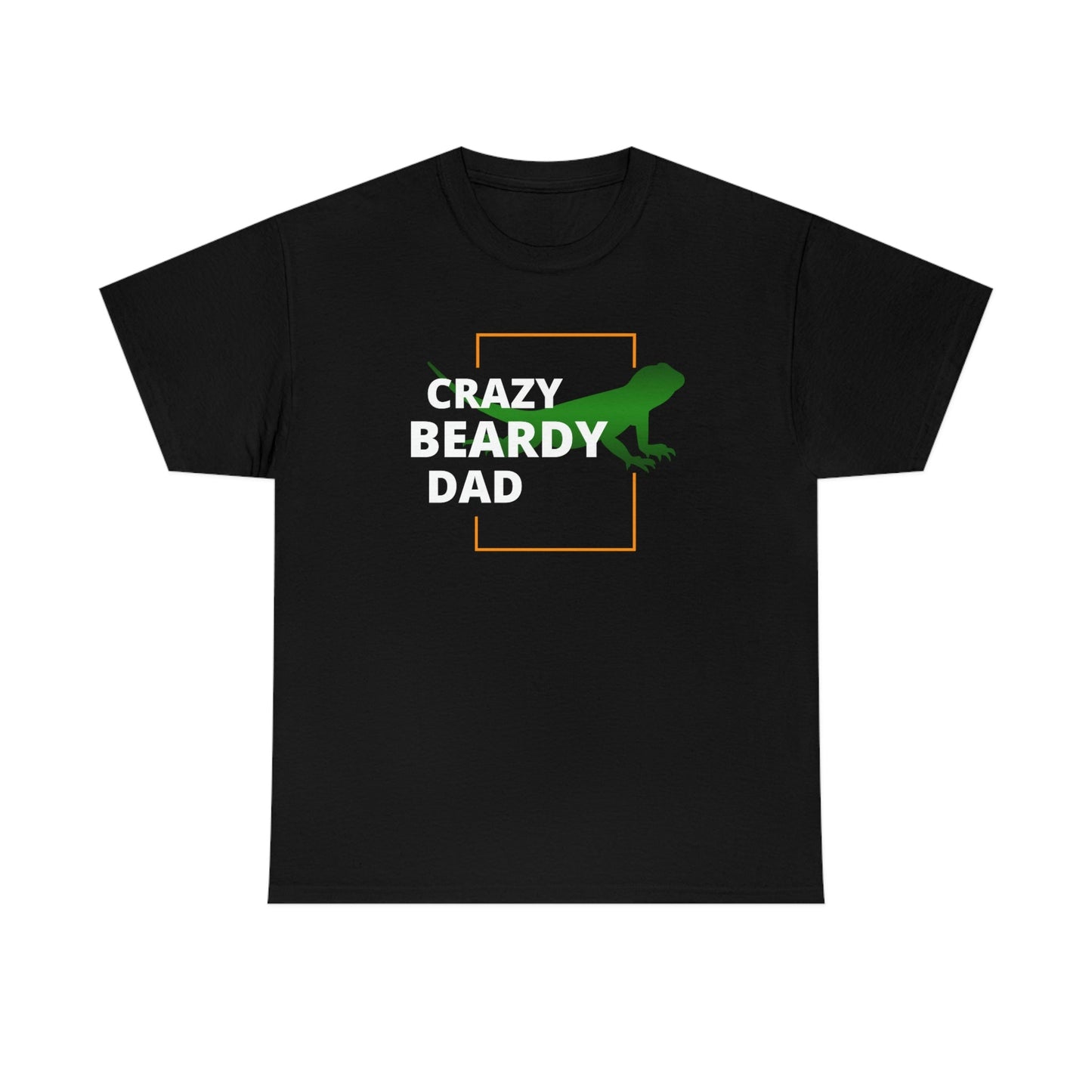 Crazy Beardy Dad Heavy Cotton T-Shirt