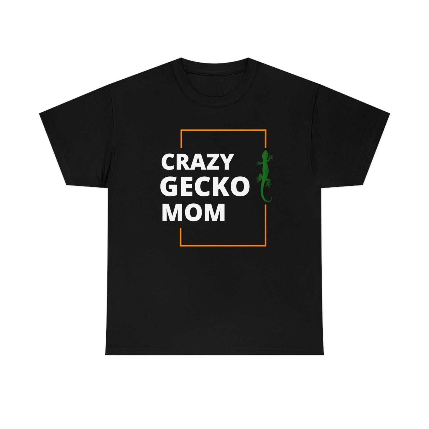 Crazy Gecko Mom Heavy Cotton T-Shirt
