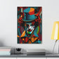 Crazy Insane Evil Spooky Clowns – Mr. Terrifier the Clown from Hell Canvas Gallery Wraps