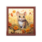 Cute Field Mouse Art Print Gift and Jewelry Box