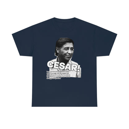 Cesar Chavez Quote Unisex Heavy Cotton Tee Hero Series Gloria Steinem Martin Luther King Jr